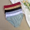 3 шт. женское нижнее белье со средней талией, трусы, нижнее белье, большие трусики для девочек, однотонные трусы
