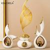 KEMORELA 1/2PCS Домашнее украшение Роскошные статуи Простой стиль Праздничные украшения ТВ-шкаф Винный шкаф Офисный стол Аксессуары