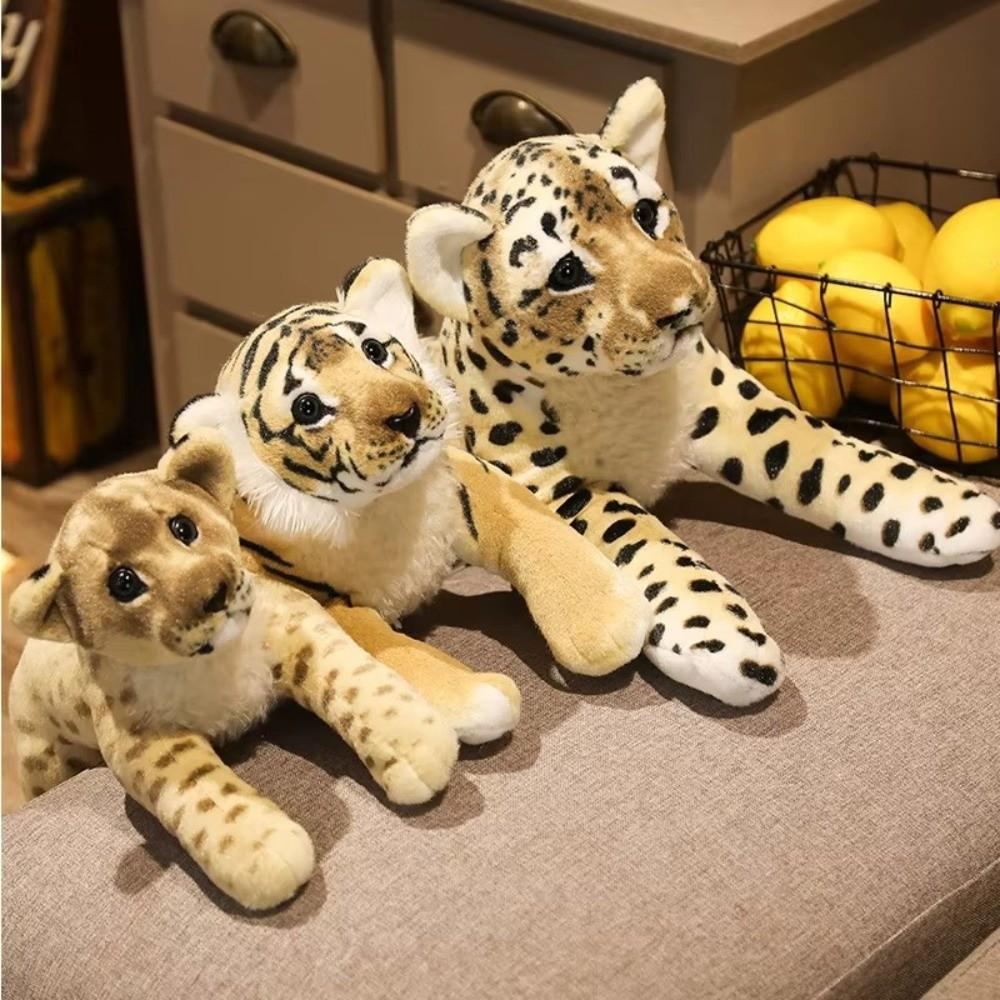 Simulation Simulation Lion Plush Toys Soft Simulation Leopard Plush Toys Children Gift