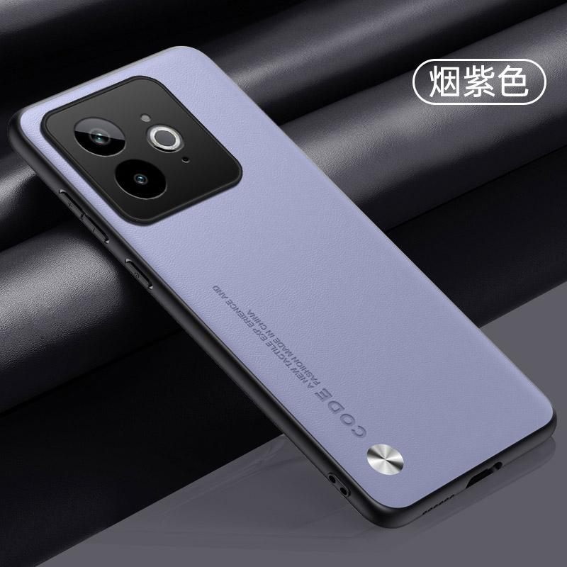 Luxury Vegan PU Leather Business Style CaseFor Realme GT7 Pro Racing 5G 6.78" Matte Soft Silicone Shell Protection Bumper