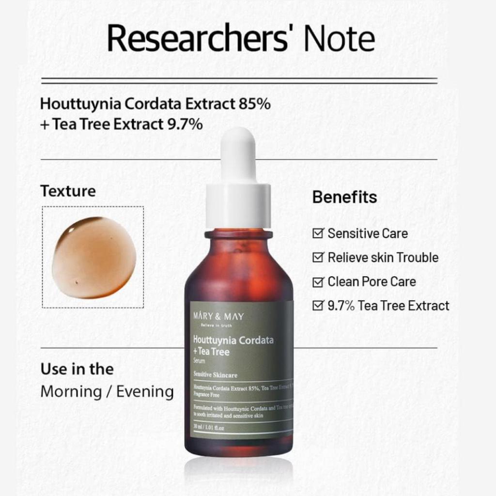 Mary&May Houttuynia Cordata +Tea Tree Serum 30ml