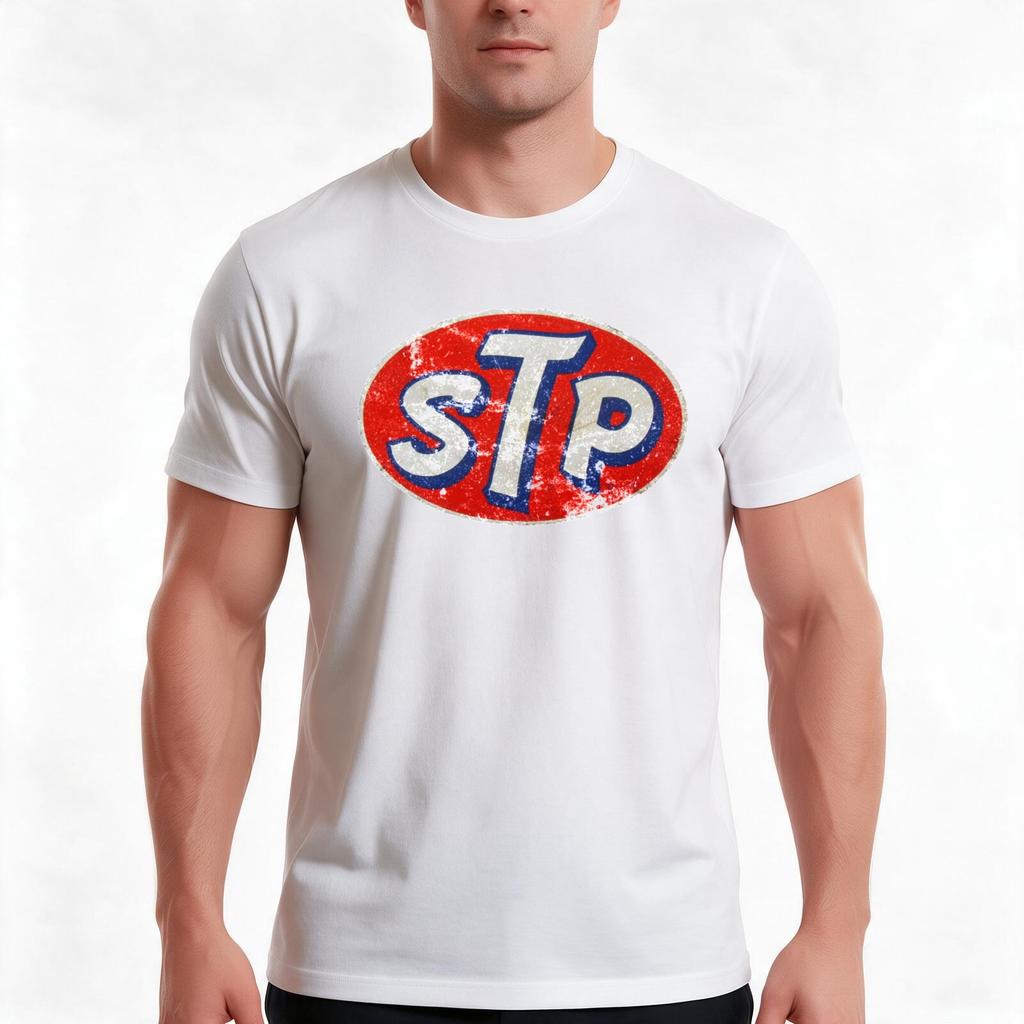 Stp Tshirt Summer Casual Cotton Tee Oversized Streetwear Tops Vintage Graphic Print Loose Fit Short Sleeve 100 Cotton