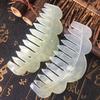 1Pc Nature Jade Comb Massage Spa Acupuncture Head Treatment Gua Sha Board