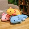 45cm Kawaii Colorful Newt Plush Toy Stuffed Cute Axolotl Salamander Fuzzy Plush Fish Appeasing Long Pillow Cushion Children Gift Idea