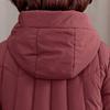 Plus Size XL-5XL Middle Age Woman Winter Coats Hooded Elegant Loose Thick Warm Parkas Female Jacket