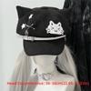 Kitten Ears Beret Hat Subculture Octagonal Cap Harajuku Newsboy Cap