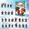 Cute Dachshund Collection Advent Calendars 2026, 24 Days 2D Acrylic Pendant Christmas Gift for Dog Lovers Countdown Calendar, Collectible Ornaments,