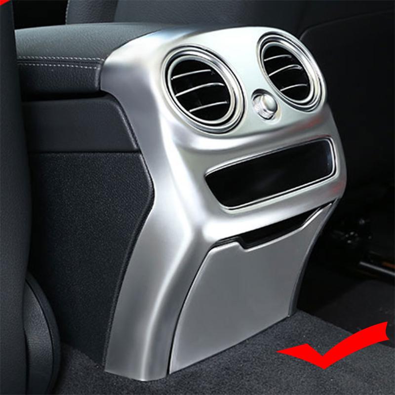 Для Mercedes Benz C Class W205 2015-автомобильный центральный подлокотник, панель заднего воздуховыпускного отверстия, наклейки на рамку, отделка