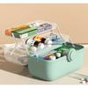 Family Size Portable Medicine Storage Box with Large Capacity and Multi-layer Compartment Adjustable Compartment and Secure Lock