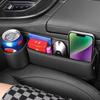 Car Seat Gap Side Organizer Multifunctional Console Gap Filler Side Storage Bin with Cup Holder Car Interior Storage Bag
