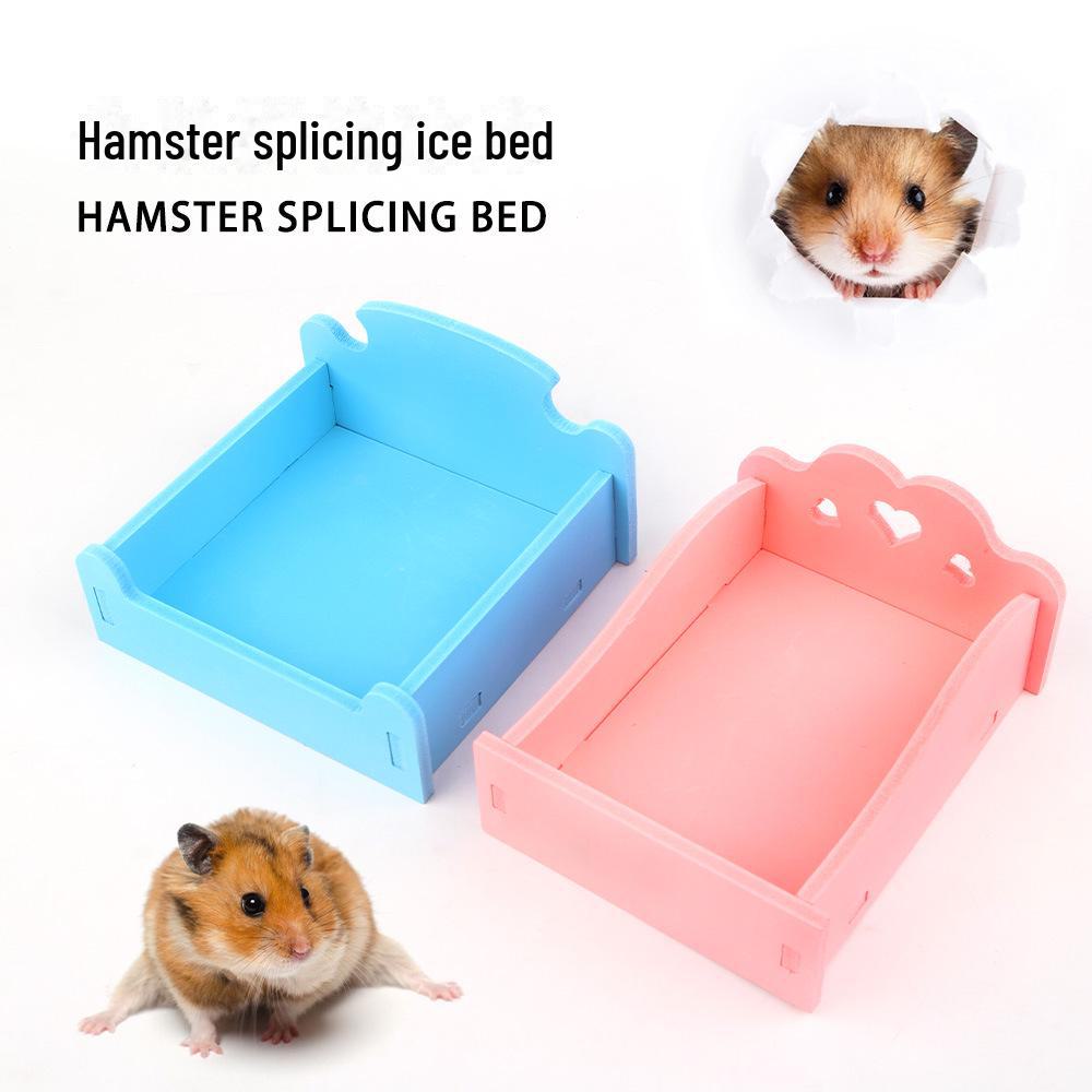 Охлаждающая кровать для тропического хомяка: Летний ледяной коврик и туалет для мелких домашних животных