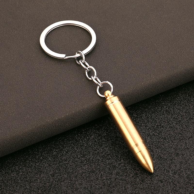 1PC Brass Accessories Model Accessories Bullet Pendant Gourd Gift Simulation Portable Ear Spoon Keychain Backpack