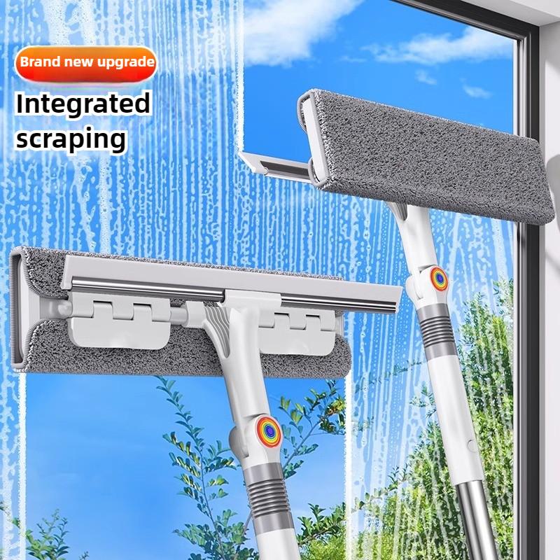 Инструмент для мытья окон, двухсторонний скребок для мытья стекол на открытом воздухе, бытовой скребок