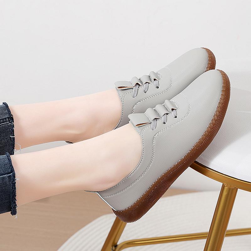 Зимние женские мокасины на меху, кожаная обувь для вождения, удобные туфли на плоской подошве, повседневные лоферы для медсестер, прогулочная минималистичная обувь для беременных для девочек