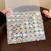 Clear Jewelry Storage Box - Multi-Grid Design for Earrings, Necklaces & Rings