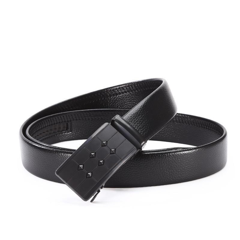 Мужской ремень с автоматической пряжкой, деловой, средний и зеленый, повседневный, стиль, железная пряжка, ремень для брюк