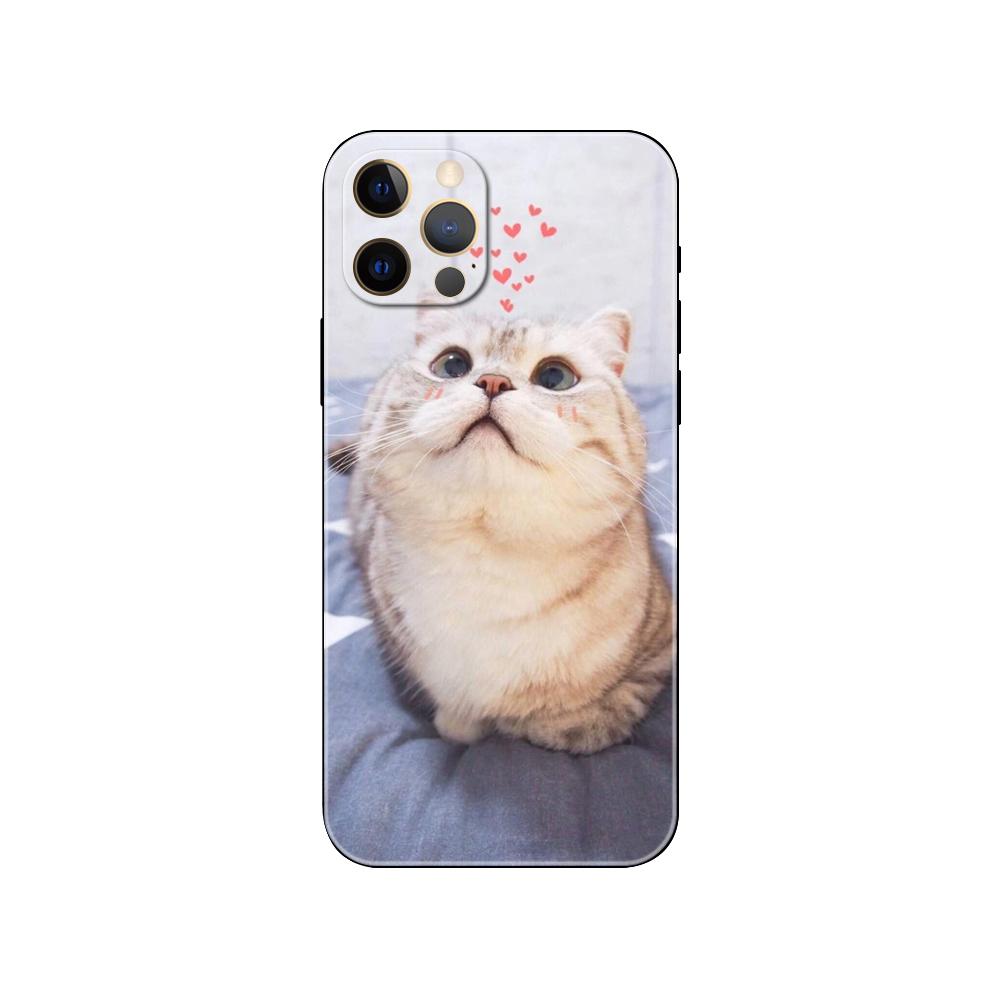 Чехол для телефона с милым рисунком кота для iPhone Xiaomi Mi Samsung Galaxy Redmi Note AS 11 12 13 14 15 22 23 24 5G Pro Plus Max Fe Ultra