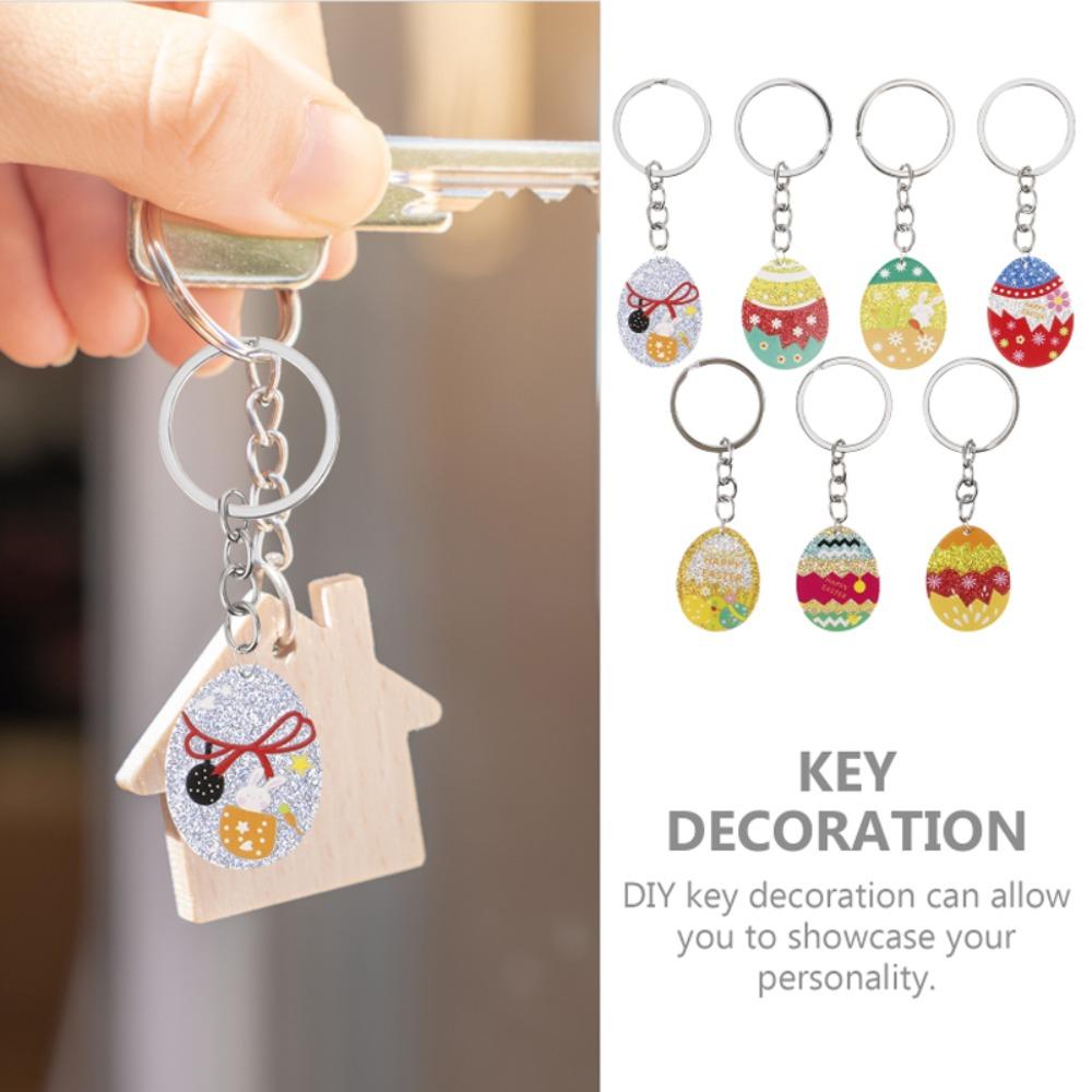 Счастливой Пасхи Яйцо Пасхальный Брелок Кролик Пасхальный Кролик Брелок Пасхальное Яйцо Брелок Автомобильный Брелок