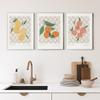 Скандинавский фруктовый рынок, лимон, апельсин, груша, винтажные постеры и принты, настенная живопись на холсте, настенные картины для кухни, домашний декор