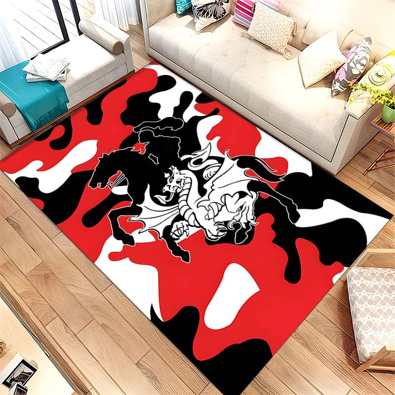 St George Illawarra Dragons (1) Rug Suitable For Living Rooms Bedrooms Computer Rooms Dining Areas And Placement Under Tables And Chairs Also An Ideal