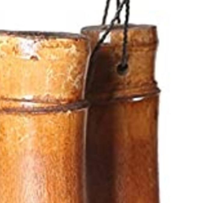 Bamboo Wind Chimes Big Bell Craft Handmade Indoor and Outdoor Wall Hanging Wind Chime Room Home Decoration