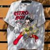Хлопок Удобные Короткие Рукава Классические С Принтом Astro Boy Уличные Модные Короткие Рукава Y2K