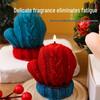 Festive Scented Candle: Christmas Gloves Ornament - Cute Holiday Gift for Healing Atmosphere