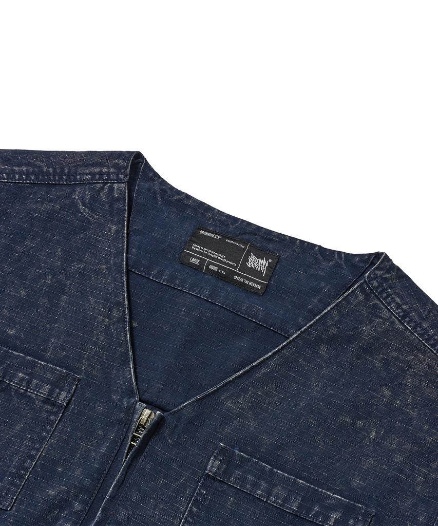 Рабочий жилет Brownbreath Washed Ripstop - Темно-синий