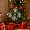 (6pcs Set) 12x10.5cm Christmas Snowflake PVC Colorful Diverse New Year's Holiday Party Xmas Tree Pendant DIY Natale Noel Kerst