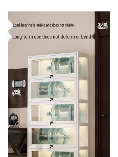 Акриловая стеклянная витрина с замком для игрушек и призов