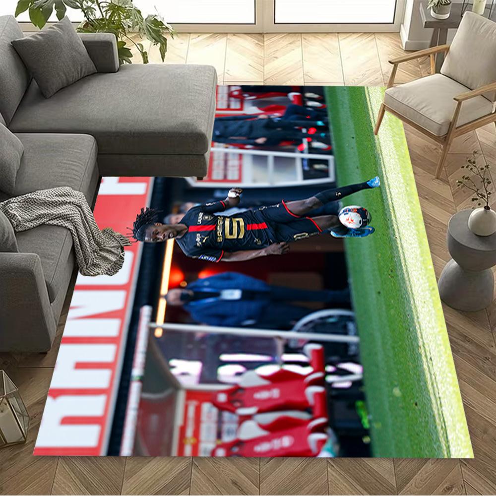Football Player Action Floor Rug Office Rug Suitable for Hallway Decorate room Study room Playrooms Antislip Carpet Office home decor