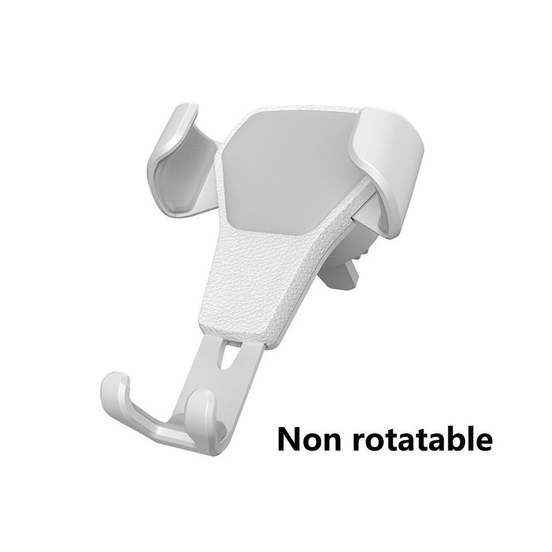 Premium Texture Car Vent Mount Holder with Leather Pattern for Easy Installation and Stability