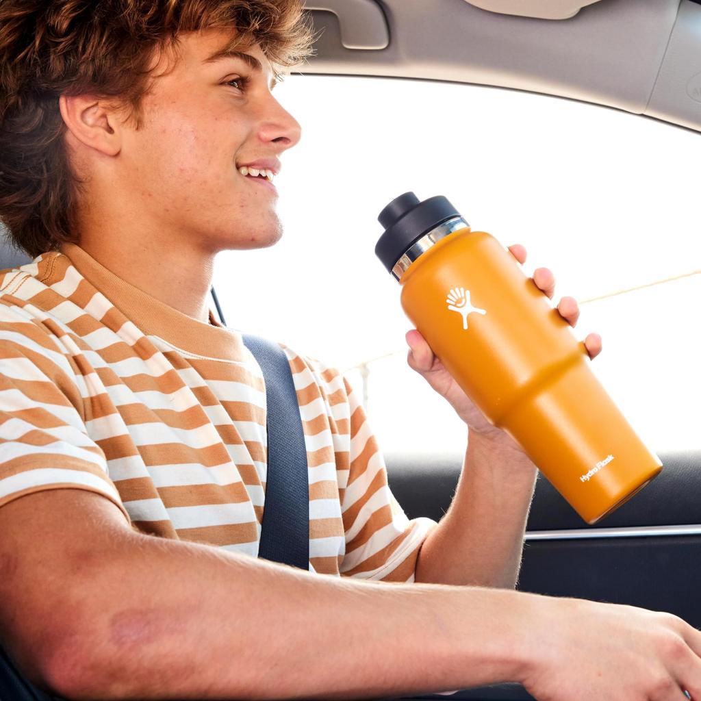 Stainless Steel Bottle Travel Bottle with Flex Chug Cap 32oz 946ml Leaf Insulated Water Bottle Japanese (Authentic Product)