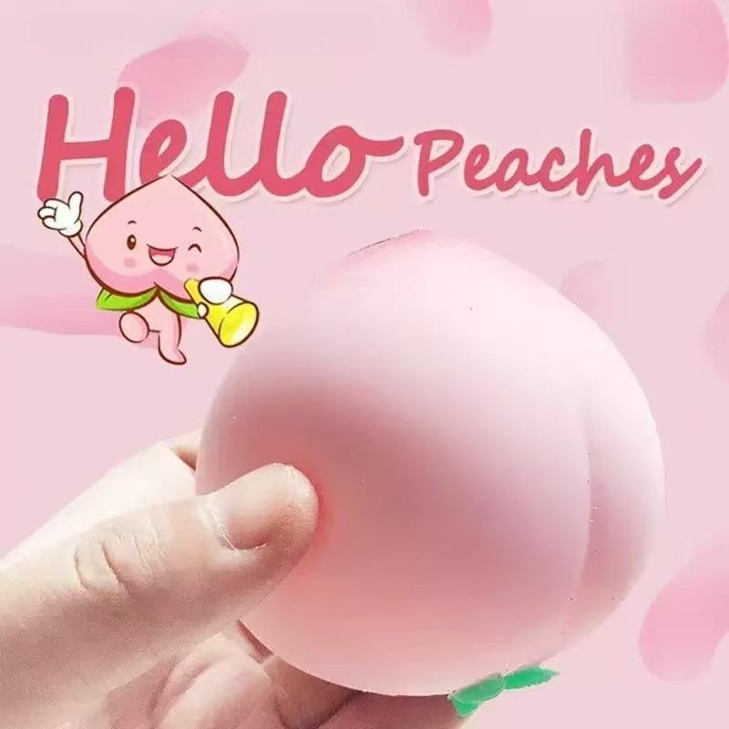 Super Soft Realistic Peach Slow Rebound Squishy, Squeeze Fidget Toy For Adult Stress Anxiety Relief Home Office & Gift