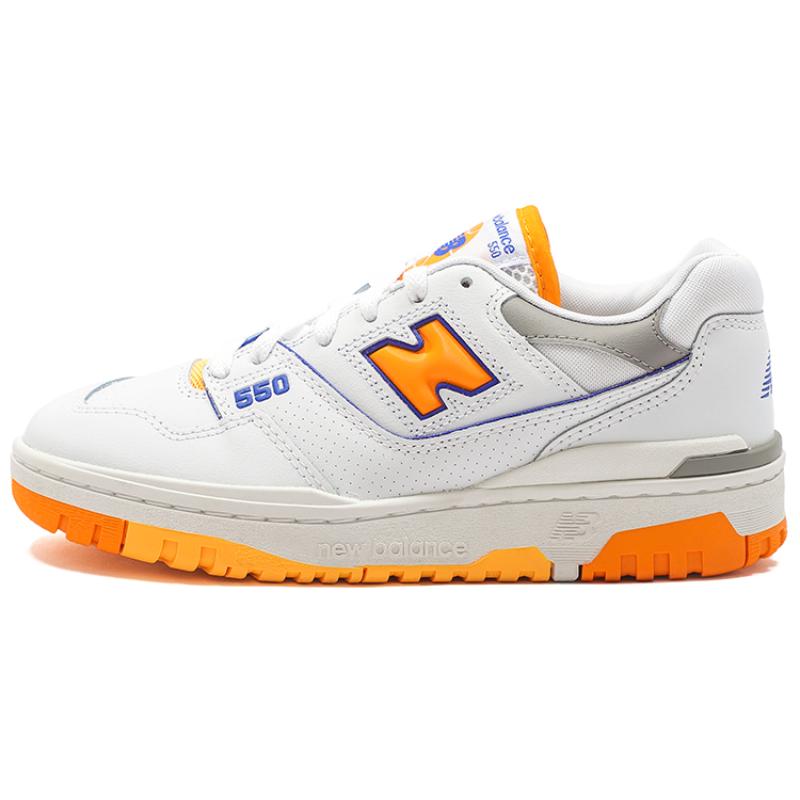 New Balance 550 White Vibrant Orange Sneakers BB550WTO