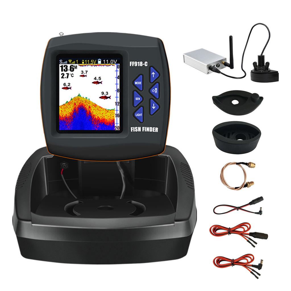 Sonar Fish Finder Wireless 300M High Clear Portable Depth Reader 100M Detection Fish Finders & Depth Finders for