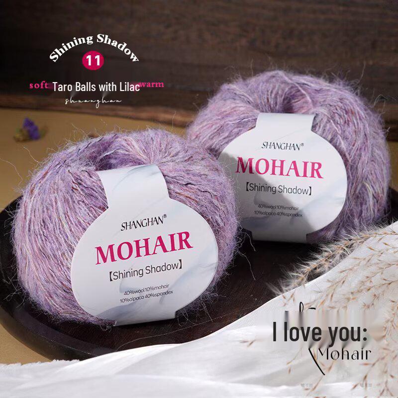 Шарф-градиент из мохера и шелка & Набор для вязания своими руками для свитера, пальто, шапки, шали