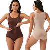 Bodysuit for Women Tummy Control Shapewear Round Neck Sleeveless Leotards Tops Waist Cincher Body Shaper Slimming Underwear