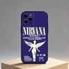 Чехол для телефона K-Kurt N-Nirvana C-Cobain Для iPhone17,16,15,14,13,12 Plus,Max Мягкий силикон Черный чехол