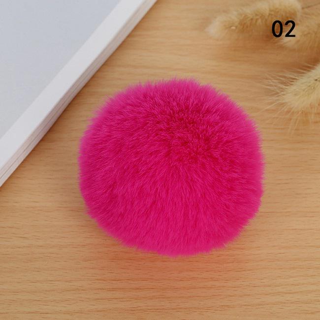 1 шт., пушистый 8 см, шарик из кроличьего меха, брелок для ключей, аксессуары, шляпа с помпоном «сделай сам», одежда, украшение для обуви