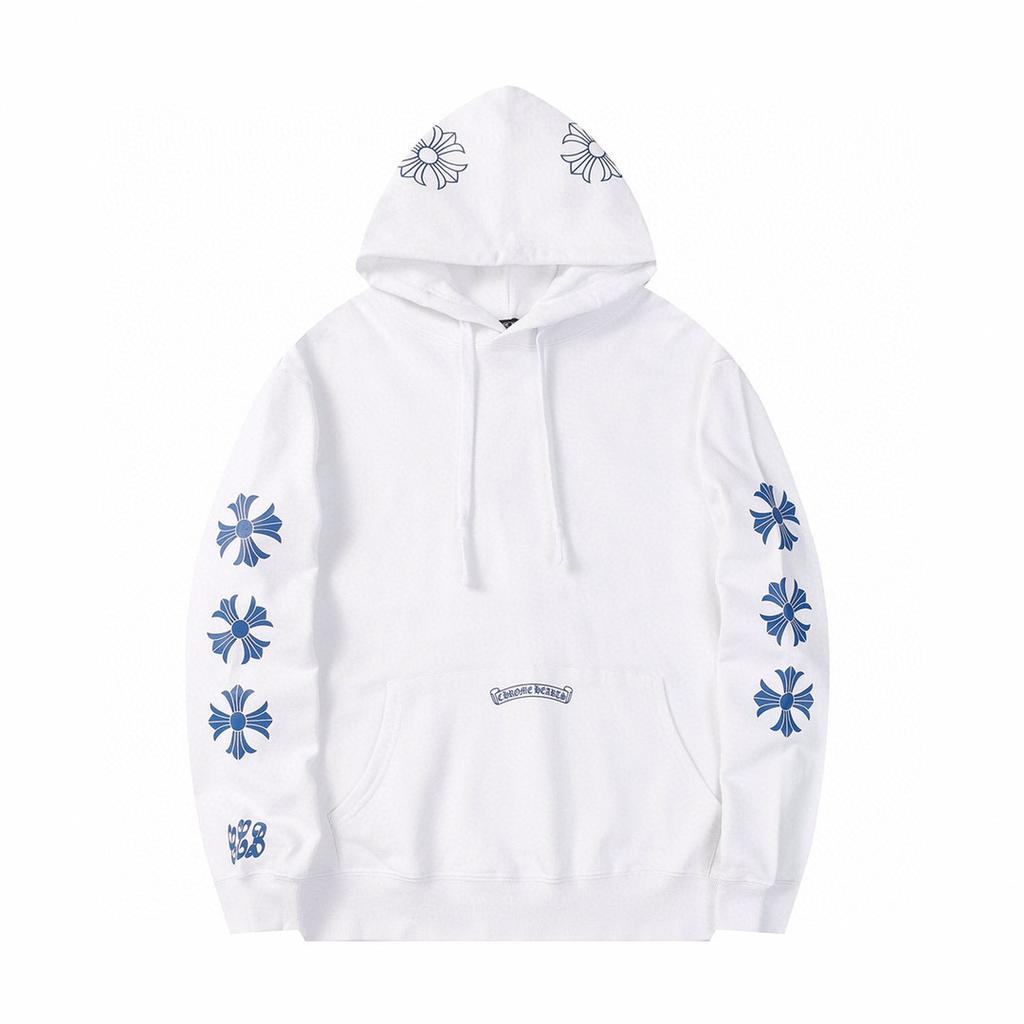 810 CHROME HEARTS Осень-Зима 2026 Новая Классическая Толстовка с Капюшоном Большого Размера с Логотипом, Подходит для Ношения Парами