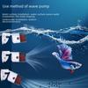 Бесшумный волновой насос Jingye для аквариума с магнитным всасыванием - устройство для циркуляции воды и отходов в аквариуме