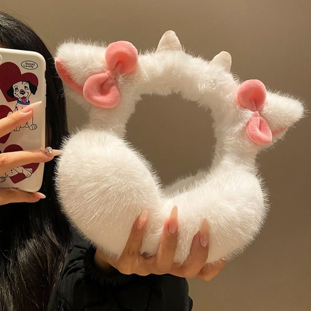 Теплозащитные плюшевые наушники, утолщенные накладки на уши, модная защита ушей, повязка на голову, зима