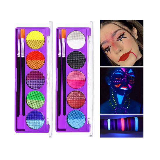 Makeup Palette Water-Soluble Versatile Creative Body Paint for Festivals Stages Opera