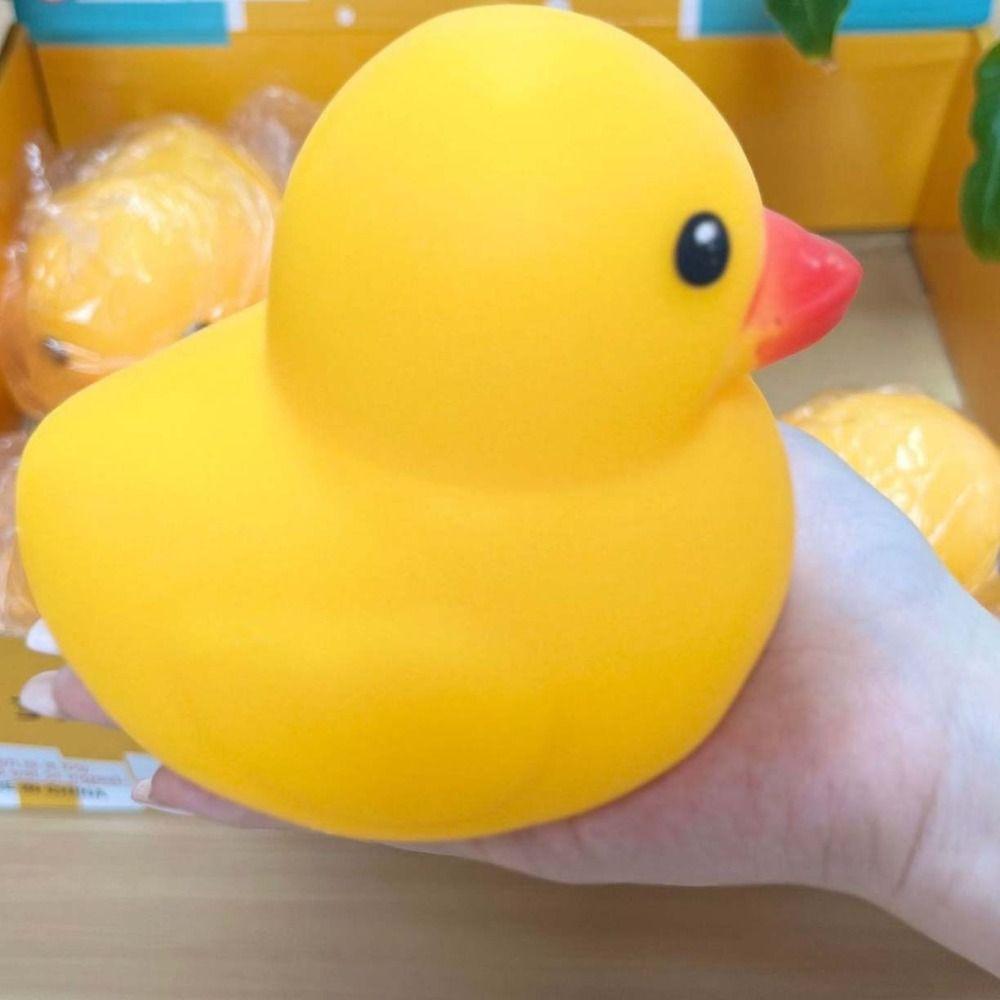 Soft Texture Duck Pinch Toy Non-Bounce Sensory Stress Toy Novelty Squishy Duck Xmas Gift