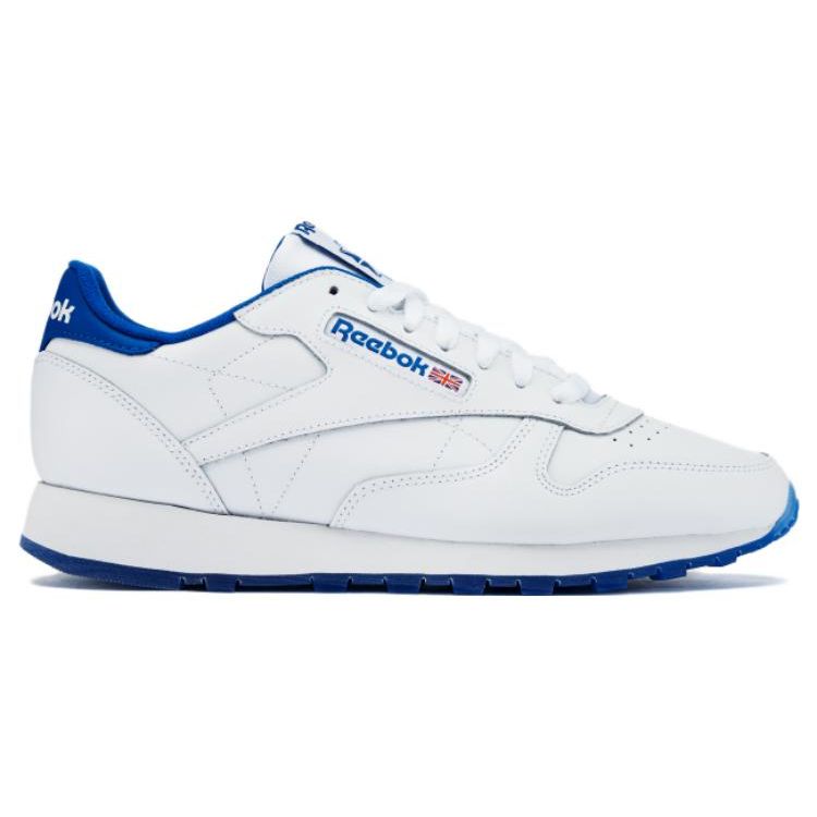 Reebok Классические кожаные кроссовки в стиле ретро с низким верхом для повседневной носки и бега, унисекс, белые 100033915