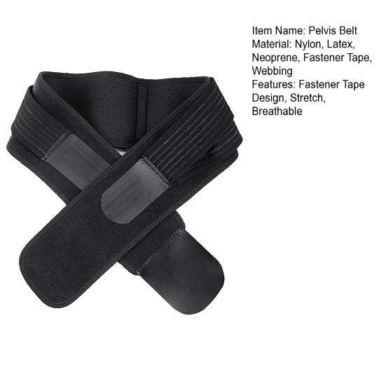 Крестцово-подвздошный тазобедренный пояс Застежка-лента Эластичный Дышащий Женский Облегчение боли Контроль живота Поддержка бедер Пояс для коррекции таза Живот