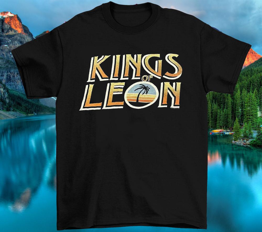 Горячая черная футболка KINGS OF LEON из 100% хлопка, размер 234XL, унисекс, CAO69