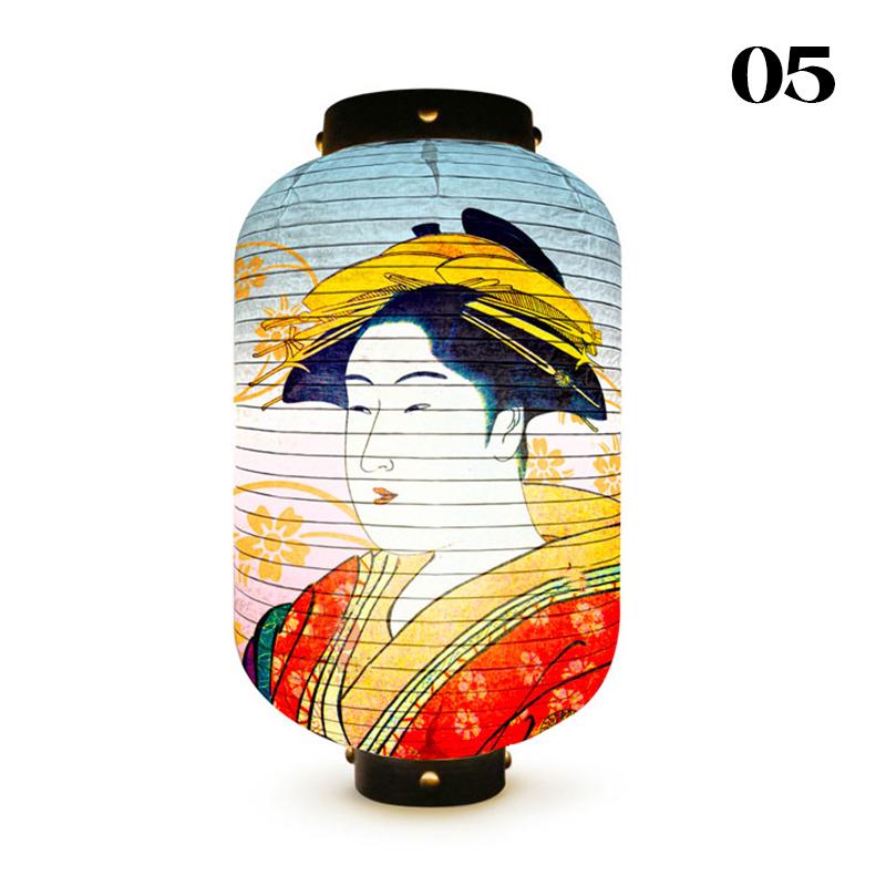 Уличный водонепроницаемый фонарь в японском стиле Ukiyo-e Bistro Ramen Restaurant Izakaya Sign Festival Party Wedding Decor Background