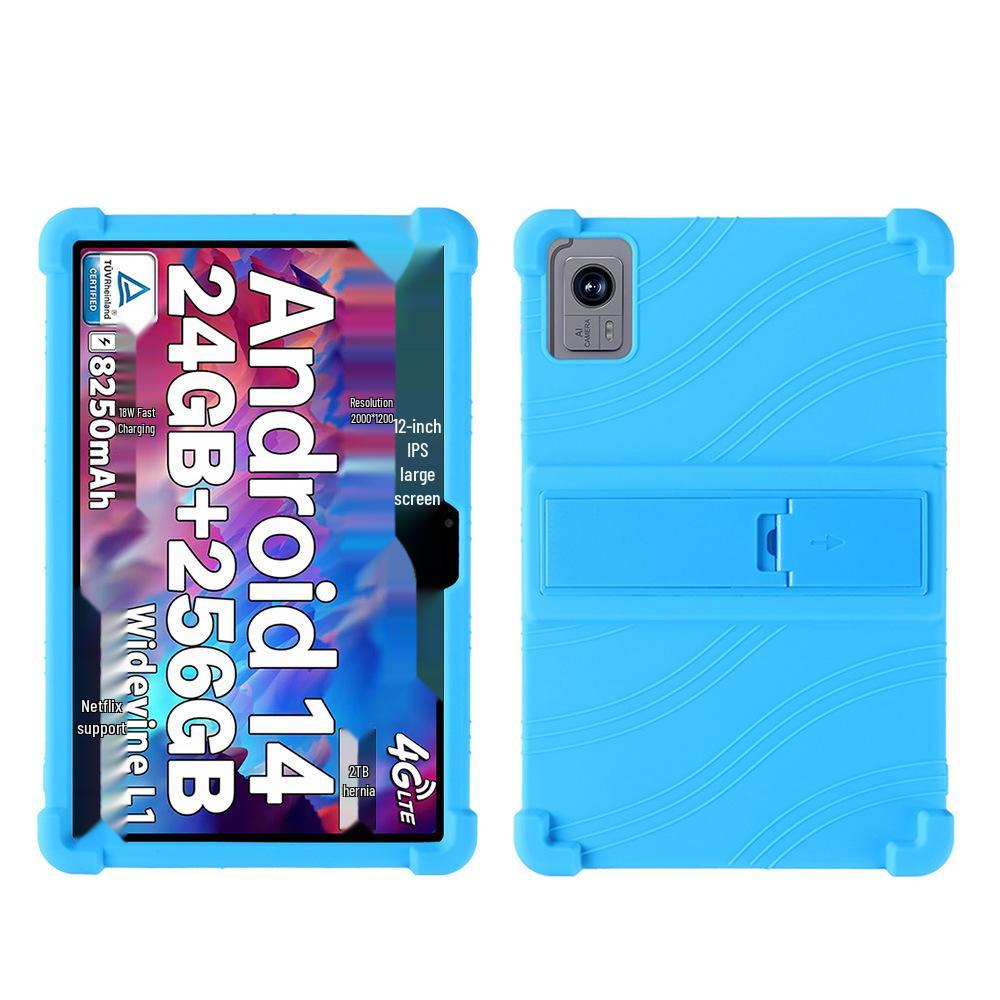 Противоударный силиконовый защитный чехол DOOGEE Tab E3+ 11,97 дюйма с подставкой для офиса.